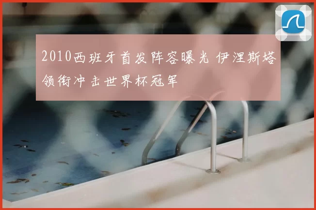 2010西班牙首发阵容曝光 伊涅斯塔领衔冲击世界杯冠军
